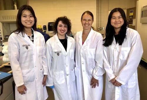 University of Waterloo research team developing magnetic micro-robots for non-invasive kidney stone treatment.
